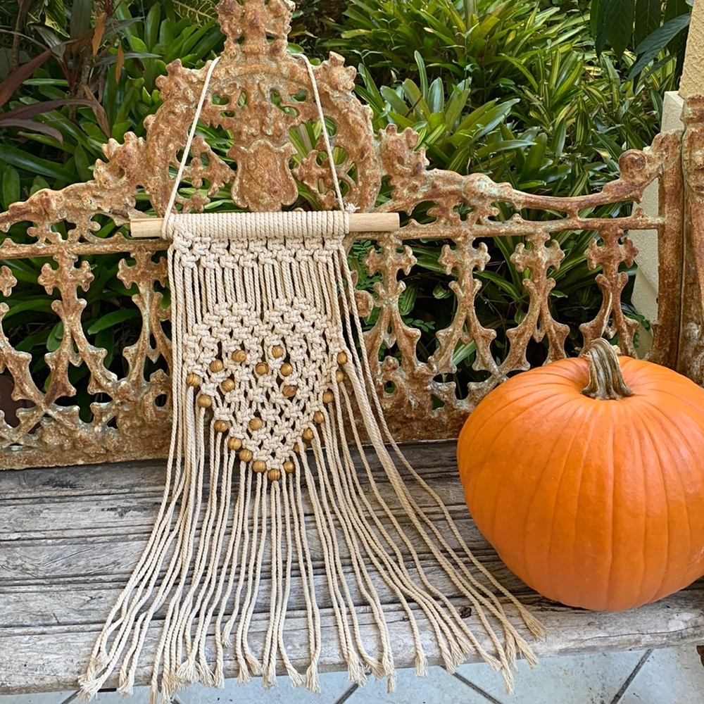 Macrame Heart Wall Hanging
